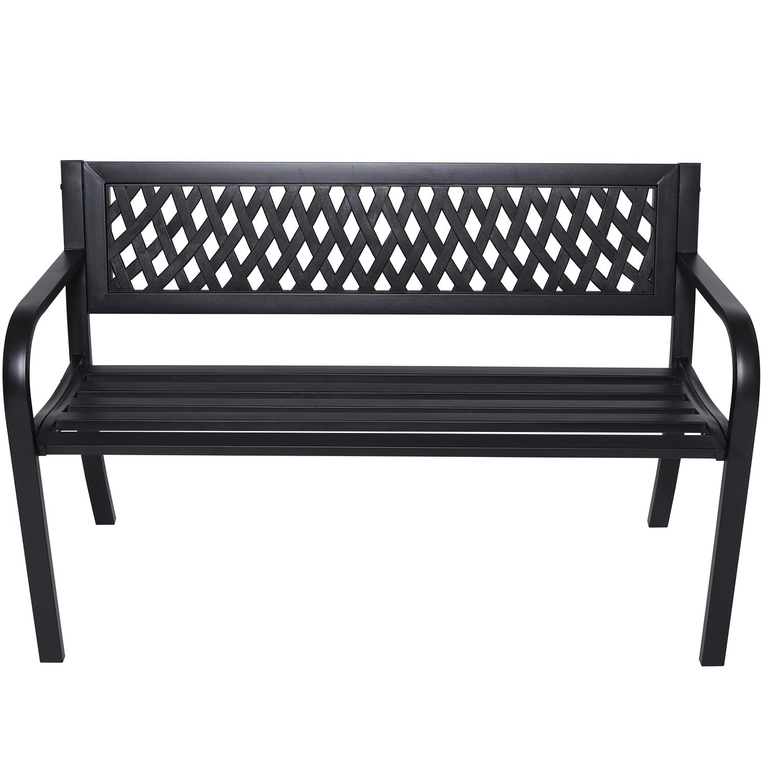 Patio Benches Wallaroo Steel Outdoor Garden Bench Lattice