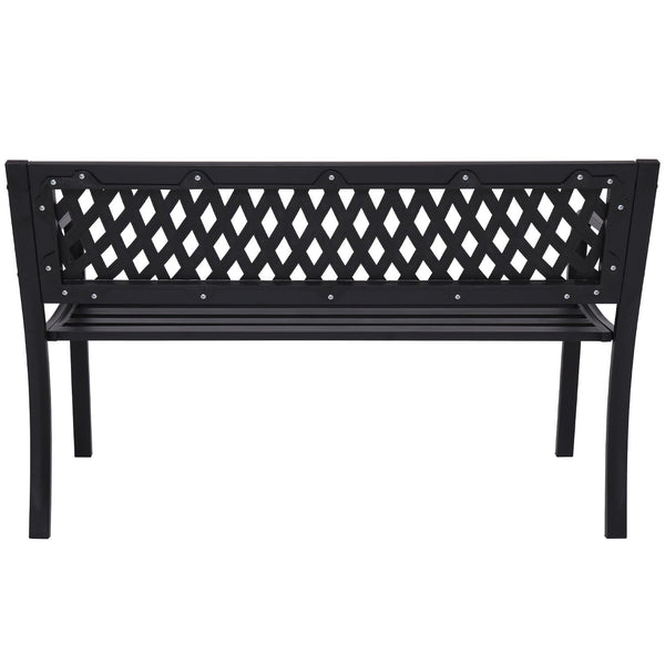 Patio Benches Wallaroo Steel Outdoor Garden Bench Lattice