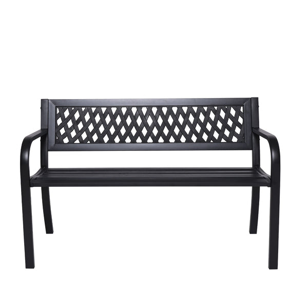 Patio Benches Wallaroo Steel Outdoor Garden Bench Lattice