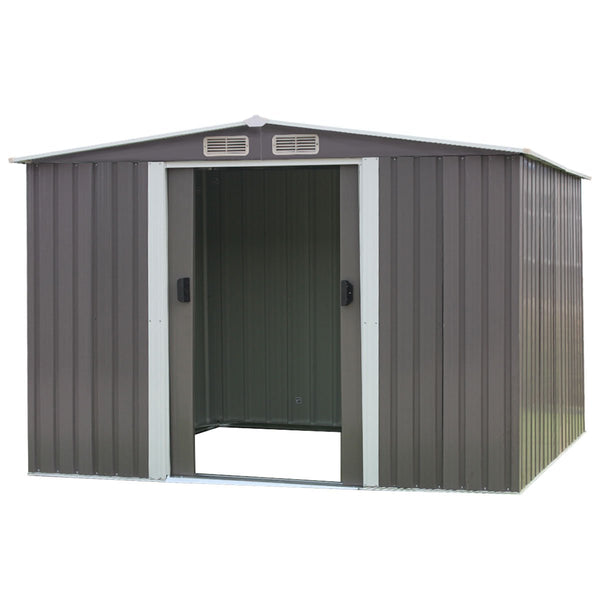 Sheds Summerhouses Carports Wallaroo Garden Shed Spire Roof 6Ft X 8Ft Outdoor Storage Shelter Grey