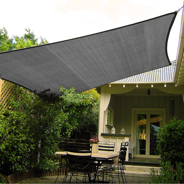 Shade Sails Wallaroo Rectangular Shade Sail 3M X 5M Grey