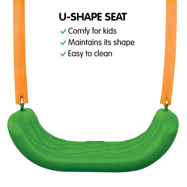 Outdoor Swings Kahuna Kids 4 Seater Swing Set Purple Green