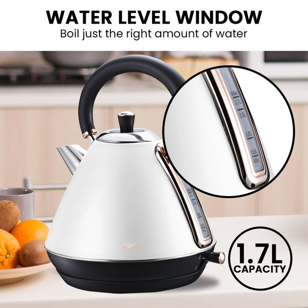 Kettles Pronti 1.7L Rose Trim Collection Kettle