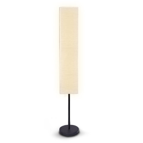 Floor Lamps Sarantino Metal Floor Lamp With White Paper Wrinkle Shade Light Stand