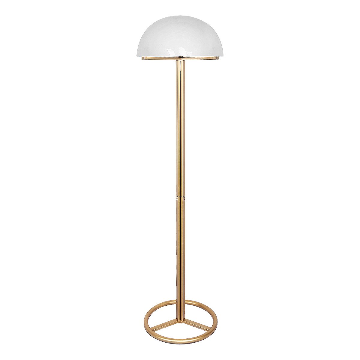 Floor Lamps Sarantino Metal Floor Lamp With White Acrylic Shade By