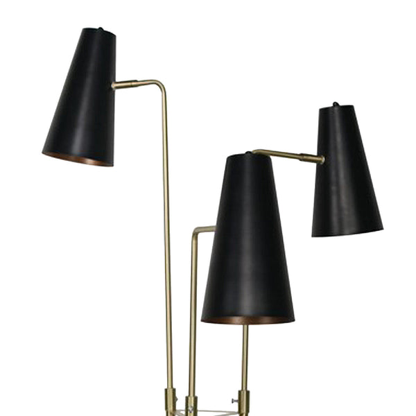 Floor Lamps Sarantino Three Metal Shade Floor Lamp