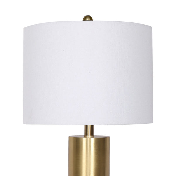 Lamps Sarantino Metal And Marble Table Lamp White