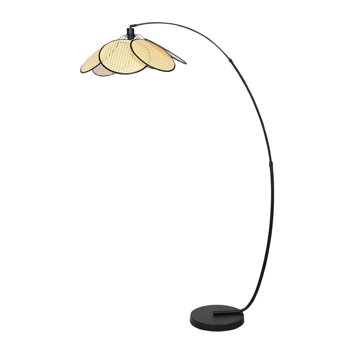 Floor Lamps Sarantino Minimalist Synthetic Rattan Floor Lamp