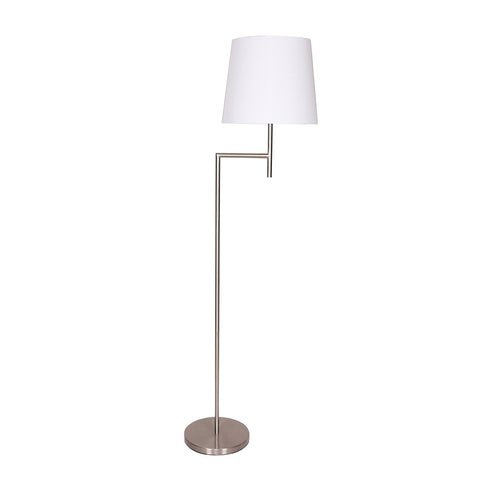 Floor Lamps Sarantino Nickel Metal Arc Floor Lamp