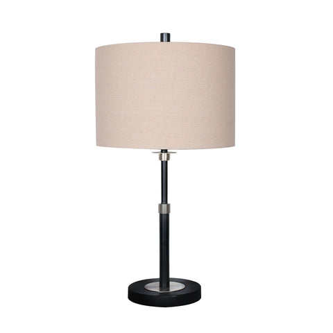 Lamps Sarantino Metal Table Lamp With Linen Drum Shade