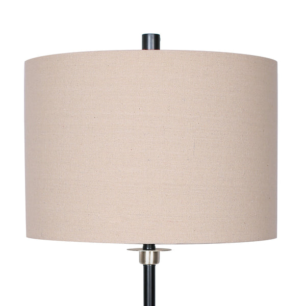 Lamps Sarantino Metal Table Lamp With Linen Drum Shade