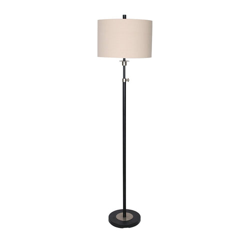 Floor Lamps Sarantino Metal Floor Lamp With Cream Drum Shade