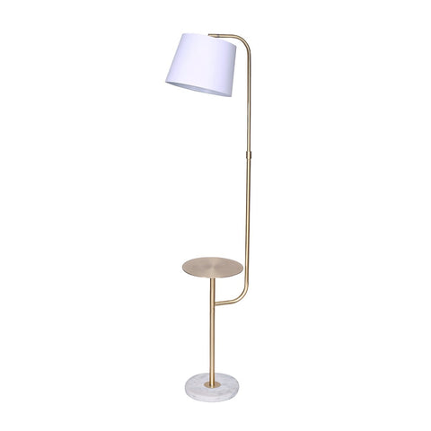 Floor Lamps Sarantino Marble & Metal End Table Top Floor Lamp