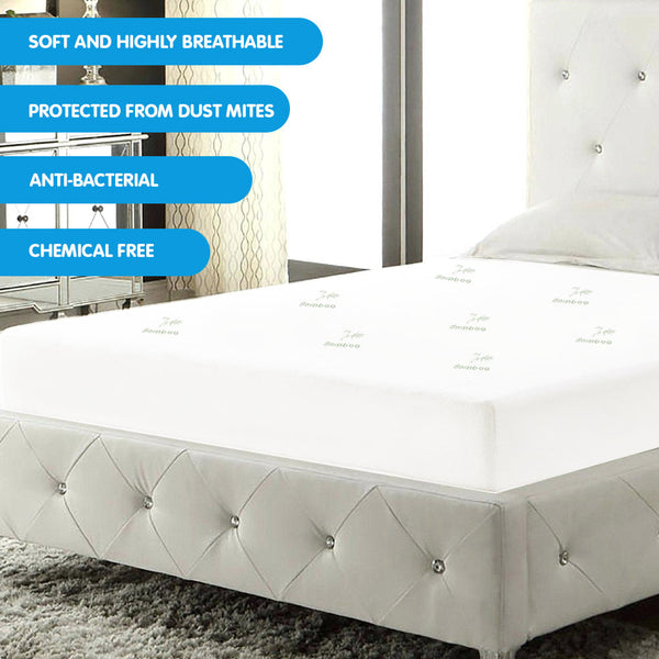 Mattress Toppers & Protectors Laura Hill Bamboo Mattress Protector Double