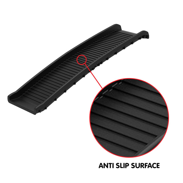 Pet Transport Furtastic Foldable Car Dog Ramp Vehicle Ladder Step Stairs Black