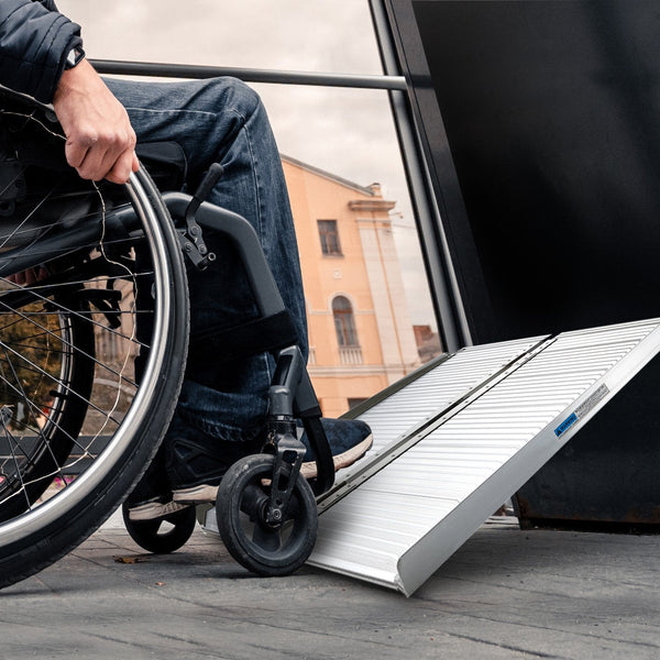 Mobility Access Ramps Rigg Aluminium Foldable Wheelchair Ramp With Handle 3Ft