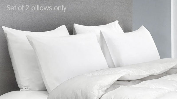 Pillows Laura Hill Duck Down Feather Pillow Twin Set 1.3Kg