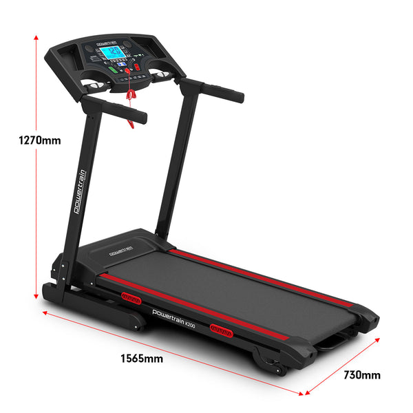 Powertrain K200 Electric Treadmill Folding Home Gym Running Machine