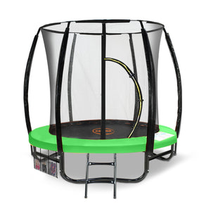 Trampolines Kahuna 6Ft Outdoor Round Green Trampoline Safety Enclosure