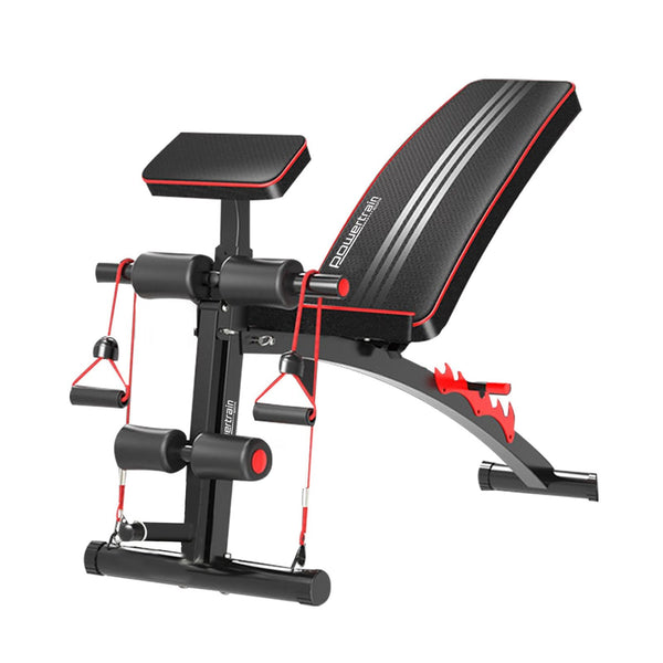 Powertrain Adjustable Fid Home Gym Bench With Preacher Curl Pad