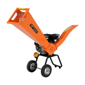 Chippers Shredders Mulchers Ducar 7Hp Wood Chipper Shredder Mulcher Grinder Petrol Orange