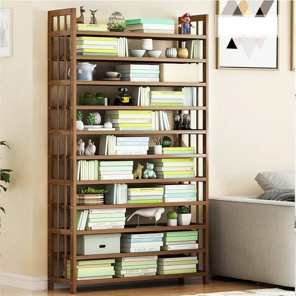 Shoe Racks 11 Tier Tower Bamboo Wooden Shoe Rack Corner Shelf Stand Storage Organizer