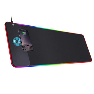 Mouse Pads & Wrist Rests Rgb Wireless 15W Oversized Charger Mouse Pad 800X300 Mm Gaming