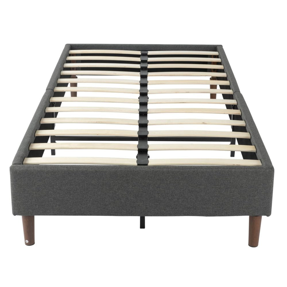 Queen Bed Frames Bed Frame Mattress Foundation (Dark Grey) &#8211; Queen