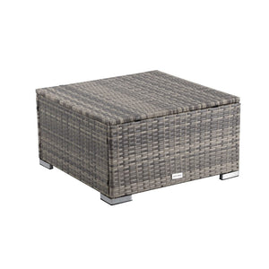 Ottomans, Footstools & Poufs Outdoor Wicker Ottoman In Grey