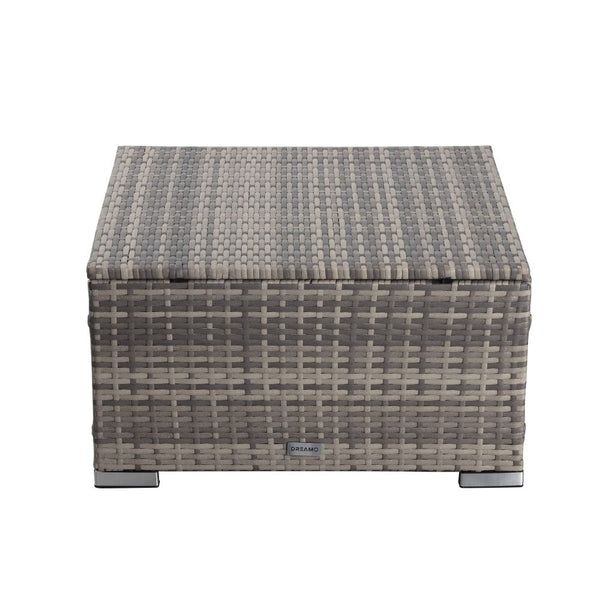 Ottomans, Footstools & Poufs Outdoor Wicker Ottoman In Grey