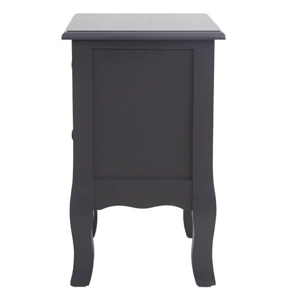 Bedside Tables French Bedside Table Nightstand Grey Set Of 2