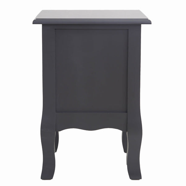 Bedside Tables French Bedside Table Nightstand Grey Set Of 2 Classic Design Solid And Manufact