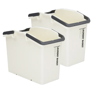 Nplastic 2 Set Ivory Stackable Multipurpose Laundry Basket