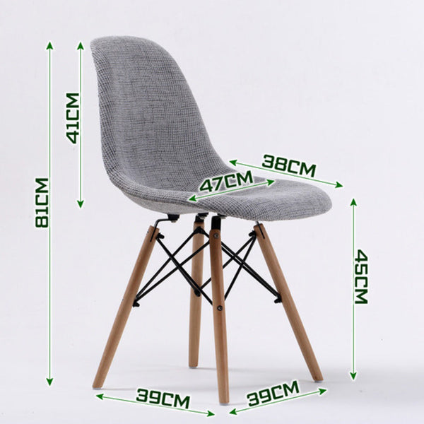 La Bella 4 Set Grey Retro Dining Cafe Chair Dsw Fabric
