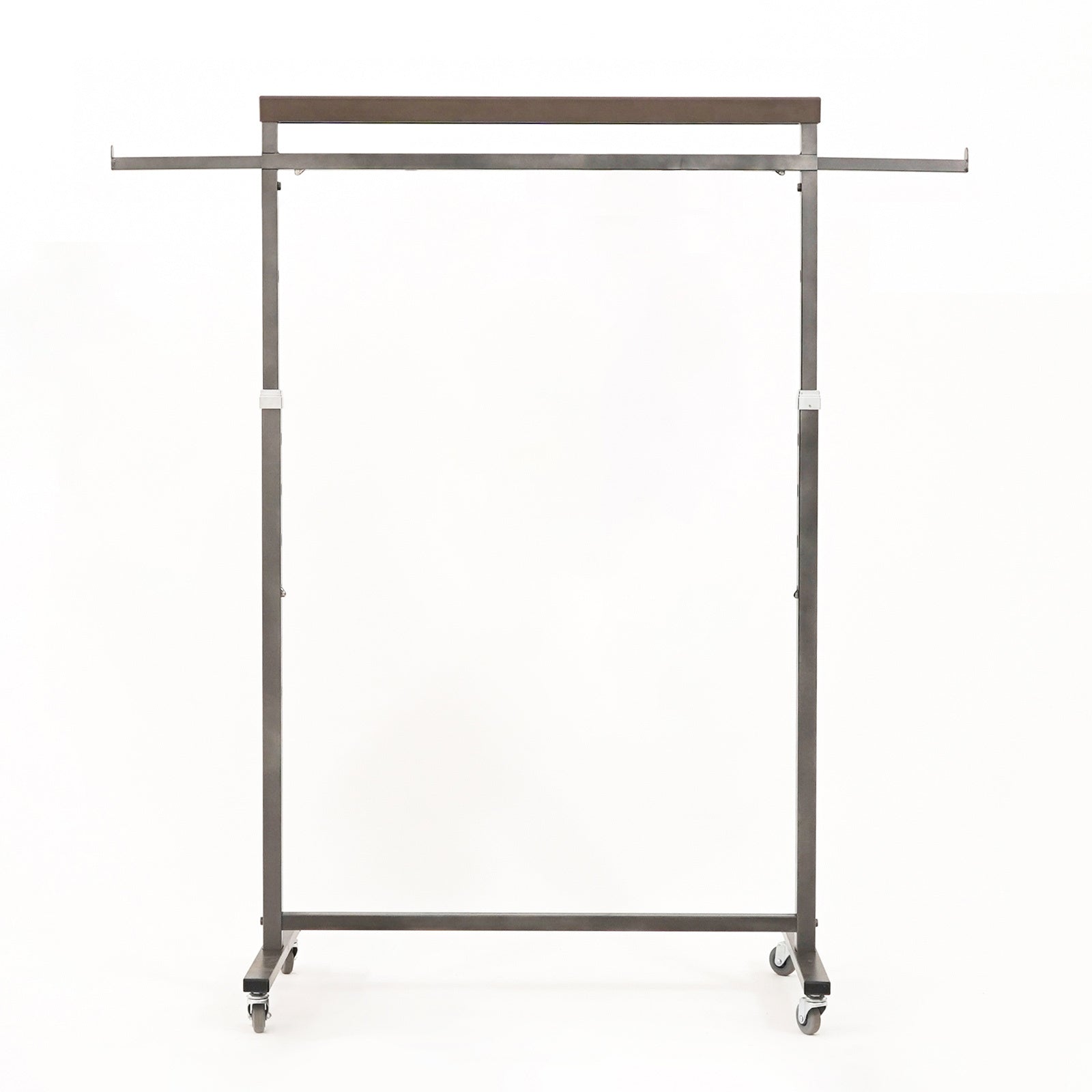 Garment Racks Meoktong Pearl Grey Clothes Rack Coat Stand Hanging Adjustable Rollable Steel