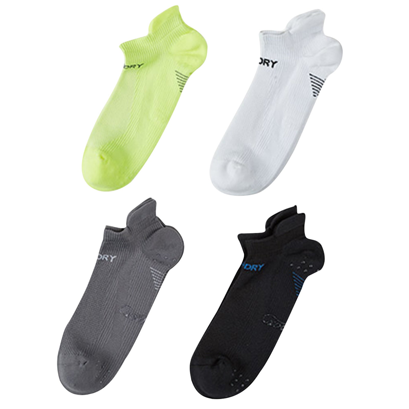 Socks Rexy 4 Pack Large Multi Colour Seamless Sport Sneakers Non Slip Heel Tab