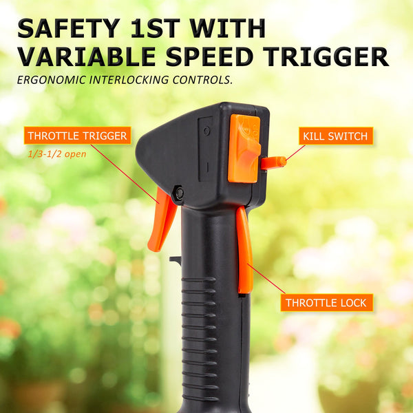 String Trimmers Dynamic Power Garden Whipper Snipper Brush Cutter 43Cc + Blade