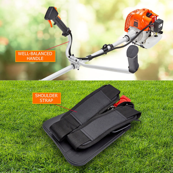 String Trimmers Dynamic Power Garden Whipper Snipper Brush Cutter 43Cc + Blade