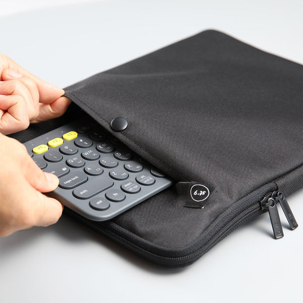 St'9 L Size 15 Inch Black Laptop Sleeve Padded Travel Carry Case Bag Luke