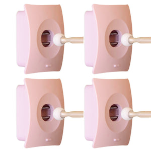 Door Stops Catchhole 4X Pink Door Stopper Wall Mount Adhesive Hole Advanced