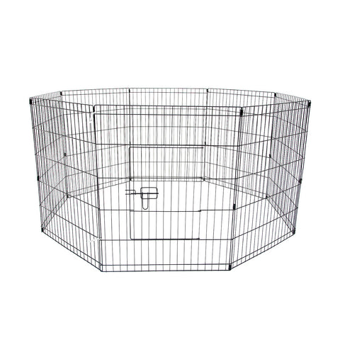 Fences & Pens Paw Mate Pet Playpen 8 Panel 24In Foldable Dog Exercise Enclosure Fence Cage