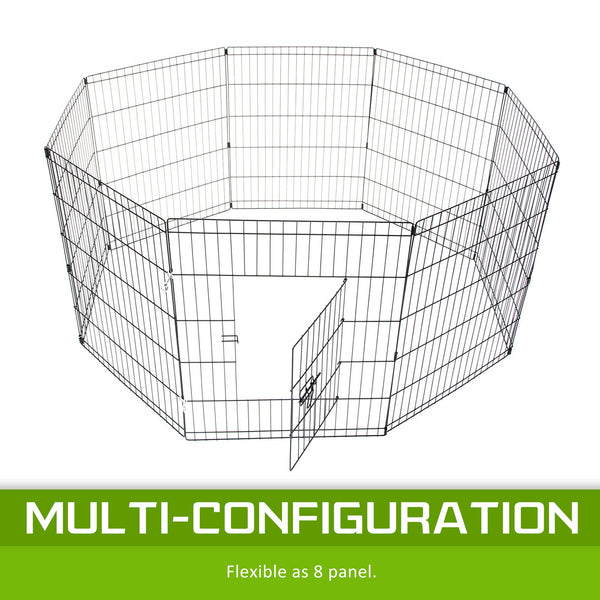 Fences & Pens Paw Mate Pet Playpen 8 Panel 24In Foldable Dog Exercise Enclosure Fence Cage