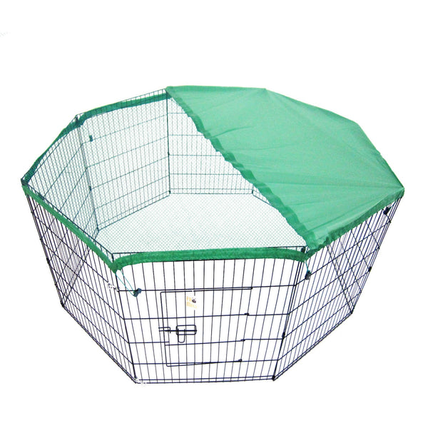 Fences & Pens Paw Mate Pet Playpen 8 Panel 36In Foldable Dog Cage + Cover