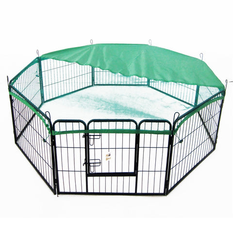 Fences & Pens Paw Mate Green Net Cover For Pet Playpen 31In Dog Exercise Enclosure Fence Cage