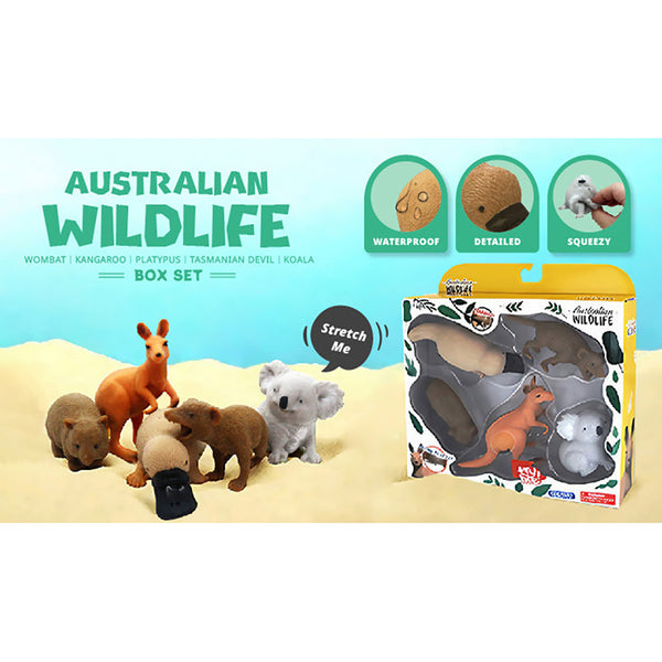 Sensory Toys Stretchy Squishy Australian Wildlife Gift Set Sensory Stimulation Animal Toys