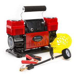 Air Compressors Dynamic Power Red Portable Car Tyre Air Compressor Deflator Inflator 300L/Min 12V