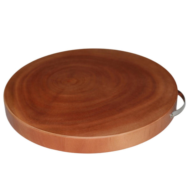 L Natural Hardwood Hygienic Kitchen Cutting Wooden Chopping Board Round