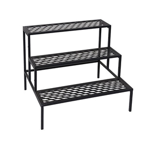 Yes4homes 3 Tier Metal Plant Stand Flower Pot Planter Garden Display Rack Balcony Shelf