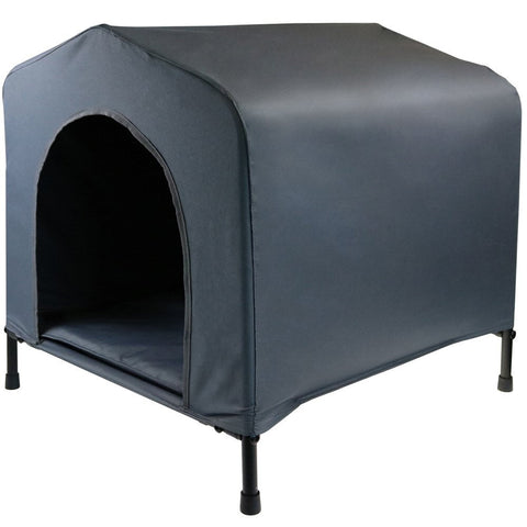 Dog Kennels Yes4pets Grey L Portable Flea And Mite Resistant Dog Kennel House W Cushion