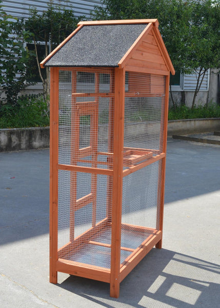 Bird Cages Yes4pets Wooden Xxl Pet Cages Aviary Carrier Travel Canary Parrot Bird